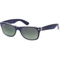 Ray-Ban New Wayfarer RB2132 605371 (matt blue on crystal/grey gradient)