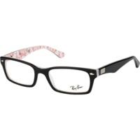 Ray-Ban RX5206 5014 (top black on texture white)