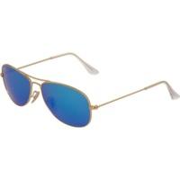 ray ban cockpit rb3362 11217 goldcrystal green mirror multilayer blue  ...