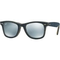 ray ban original wayfarer denim rb 2140 119430 blue jeans on beige mat ...