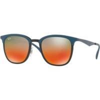 Ray-Ban RB4278 6286A8 (black-matte blue/light brown mirror red gradient)