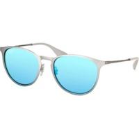 Ray-Ban Erika Metal RB3539 9015/B4 (rubber gunmetal/green light flash blue)