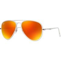 Ray-Ban Aviator Light Ray II RB4211 646/6Q (transparent-silver/red mirrored)