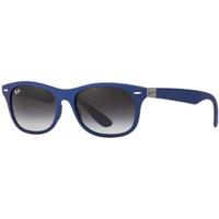 ray ban rb4207 60158g matte blue greygradient dark grey