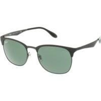 ray ban rb3538 18671 matte black on shinydark green