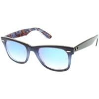 Ray-Ban Original Wayfarer RB2140 1198/4O (navy gradient-navy on blue pattern/blue mirrored gradient)