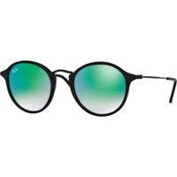 Ray-Ban Round Fleck RB2447 901/4J (black/mirror gradient green)