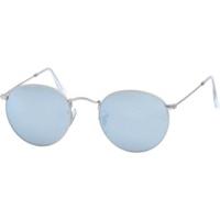 ray ban round flash rb3447 01930 matt silversilver flash