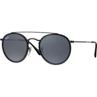 Ray-Ban Round Double Bridge RB3647N 002/R5 (black/blue-grey classic)