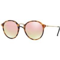 Ray-Ban Round Fleck RB2447-1160/7O (havana-gold/rosegold mirrored gradient)