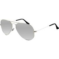 ray ban aviator metal rb3025 00340 silvergrey mirror