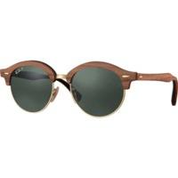 Ray-Ban Clubround Wood RB4246M 118158 (brown/polarized green classic G-15)