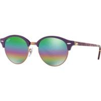 Ray-Ban Clubround RB4246 1221C3 (violet/green rainbow flash)