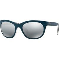 Ray-Ban RB4216 619188 (blue-grey/grey gradient mirrored)