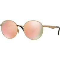 ray ban rb3537 0012y goldpink mirrored