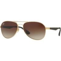 Ray-Ban RB3549 112/13 (matte gold/brown gradient)