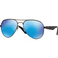 ray ban rb3523 02955 gunmetal blueblue mirrored