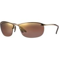 ray ban chromance rb3542 1976b brownviolet mirror chromance polarized