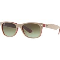 ray ban new wayfarer rb2132 6307a6 matte beige on opal redgreen gradie ...