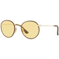 Ray-Ban Round Craft RB3475Q 90424A (brown-gold/yellow ambermatic)