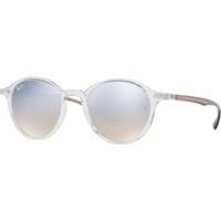 Ray-Ban Round Liteforce RB4237 62909U (transparent-brown/silver gradient flash)