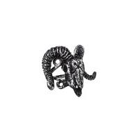 Ram Skull Ring - Size: Ring Size L