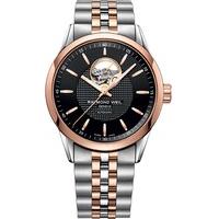 Raymond Weil Freelancer men\'s automatic rose gold-plated and stainless steel bracelet watch