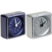 Radio-controlled Analogue Alarm Clocks (2 - SAVE £2), Blue and Silver
