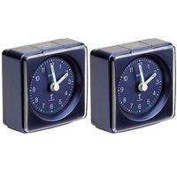 radio controlled analogue alarm clocks 2 save 2 blue and blue
