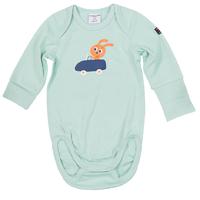 Rabbit Motif Newborn Baby Bodysuit - Turquoise quality kids boys girls