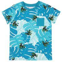 Rainforest Print Kids T-shirt - Turquoise quality kids boys girls