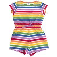 Rainbow Striped Baby Playsuit - Multi-coloured quality kids boys girls