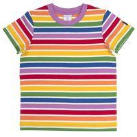 Rainbow Stripe Kids T-shirt - Multi-coloured quality kids boys girls