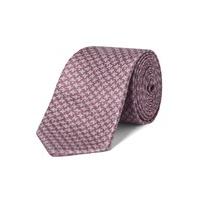 racing green aztec puppytooth pink silk tie 0 pink