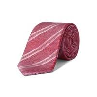 Racing Green Lopez Red Self Stripe Silk Tie 0 RED