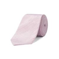 Racing Green Pink Linen Plain Tie 0 Pink