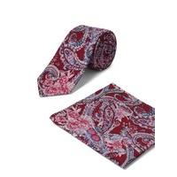 Racing Green Honour Paisley Tie And Pocket Square 0 RED