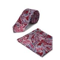 racing green honour paisley tie and pocket square 0 red