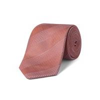 Racing Green Maya Pink Self Stripe Silk Tie 0 Pink