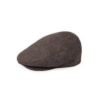 Racing Green Brown Harris Tweed Cap Lge Brown