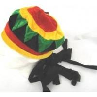 rastafarian felt hat with hair