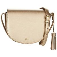 Ralph Lauren DRYDEN CALEY MINI SADDLE women\'s Shoulder Bag in gold