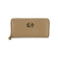 ralph lauren newbury lrl lrl zip wllt womens purse wallet in brown