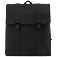rains messenger bag black mens backpack in black