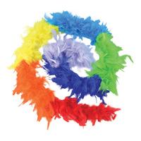 Rainbow Carnival Feather Boa