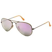 ray ban rb3025 aviator flash lenses sunglasses 1674k