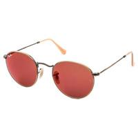 ray ban rb3447 round flash lenses sunglasses 1672k