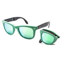 ray ban rb4105 wayfarer folding flash lenses sunglasses 602119