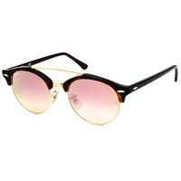 ray ban rb4346 clubround double bridge sunglasses 9907o