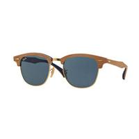 ray ban rb3016m clubmaster wood sunglasses 1180r5